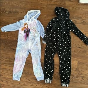 Fleece onesies girls size 6